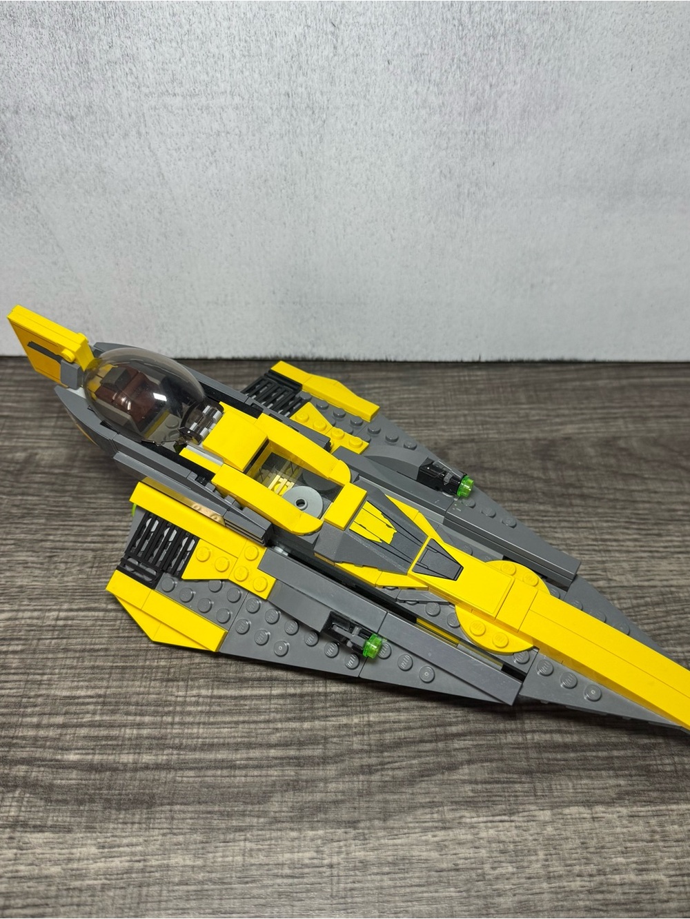 Lego Star Wars Anakin's Jedi Starfighter (75214) — complete ship build, no figs